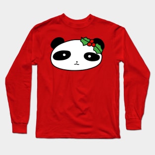 Holly Panda Face Long Sleeve T-Shirt
